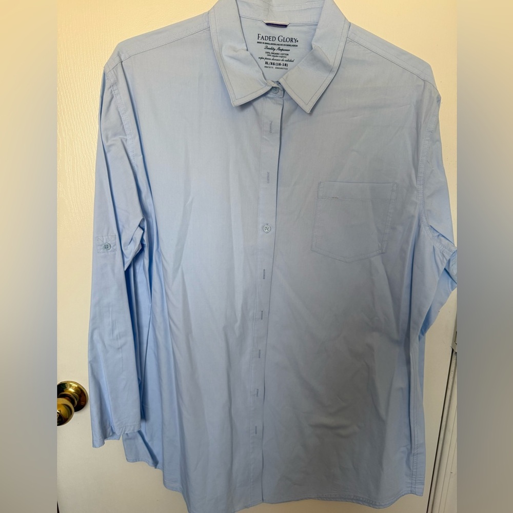 Faded Glory Women’s Sky Blue Shirt